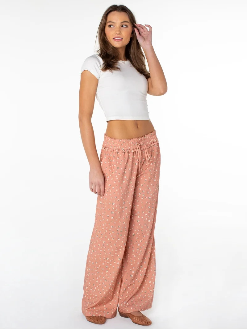Celebrity Pink Women's Pull On Wide Leg Pant, Sizes XS-XXXL | Walmart (US)