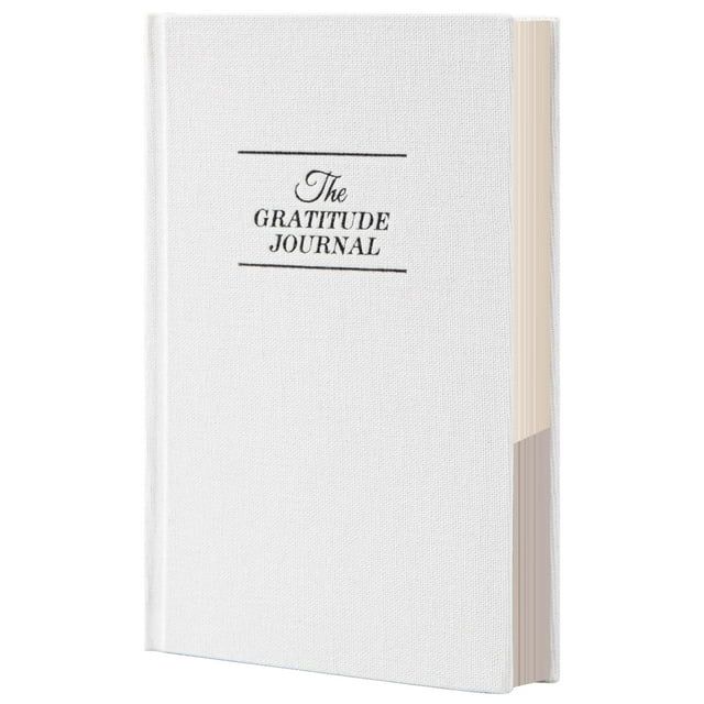 White daily Journal notebook, undated Inspirational gratitude diary for positivity | Walmart (US)