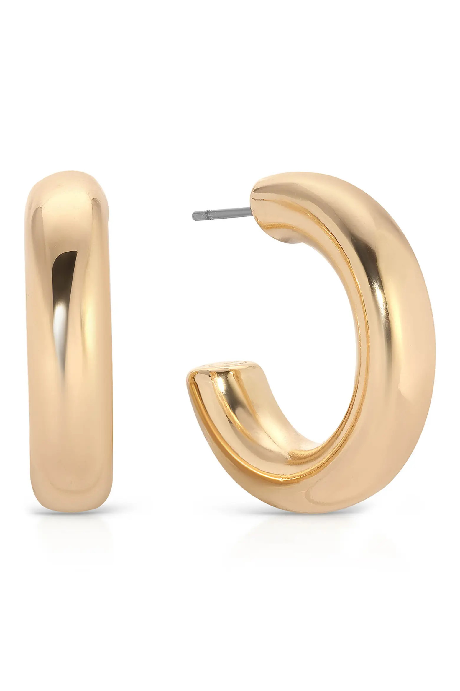 Small Thick Classic Hoop Earrings (Women) | Nordstrom | Nordstrom
