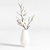 Faux Magnolia Flower Branch 50" + Reviews | Crate & Barrel | Crate & Barrel
