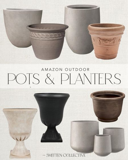 Amazon outdoor pots and planters for a patio or front porch!

#LTKfindsunder100 #LTKhome #LTKSeasonal