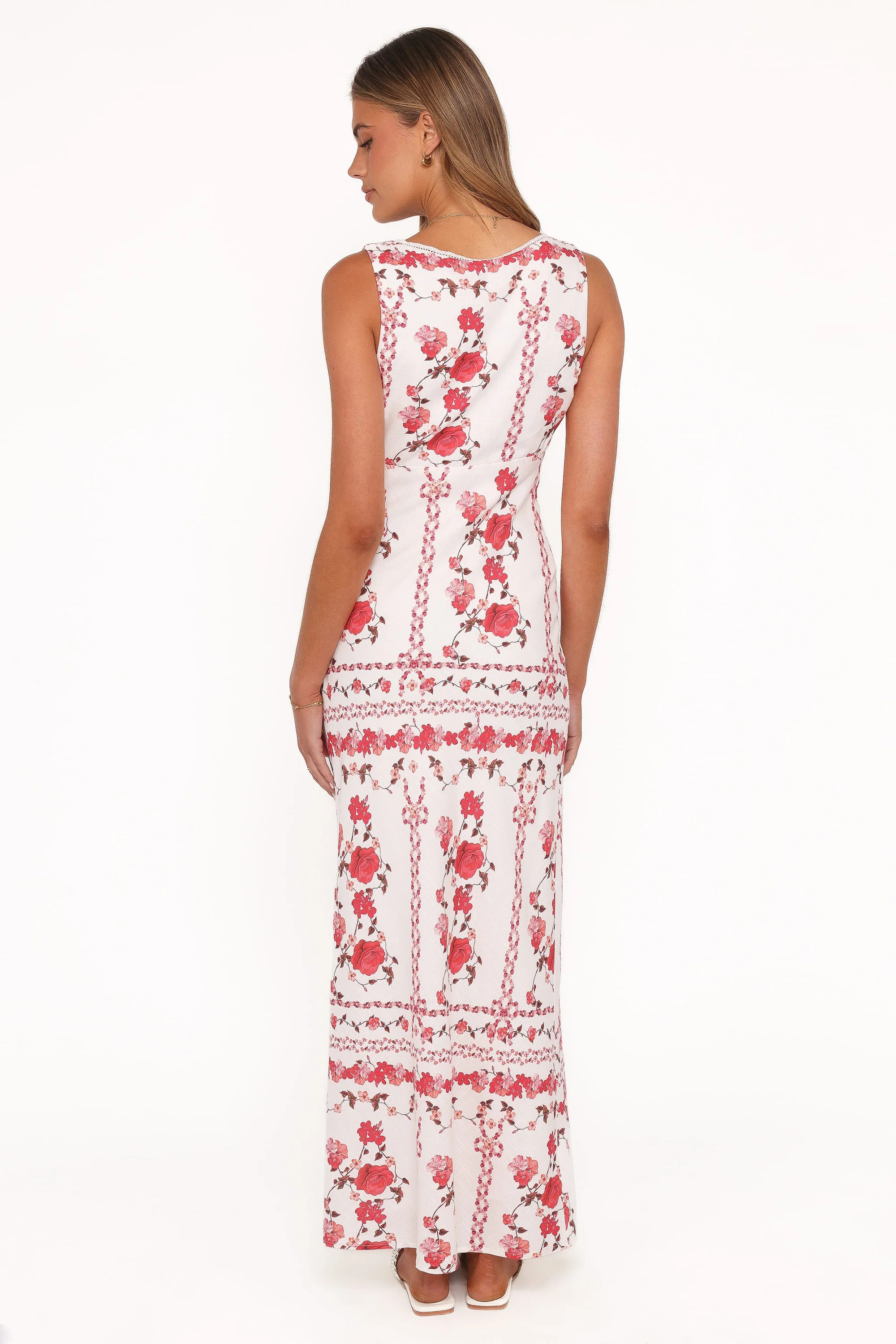 Amore Bias Cut Maxi Dress - Red Rose | Petal & Pup (US)
