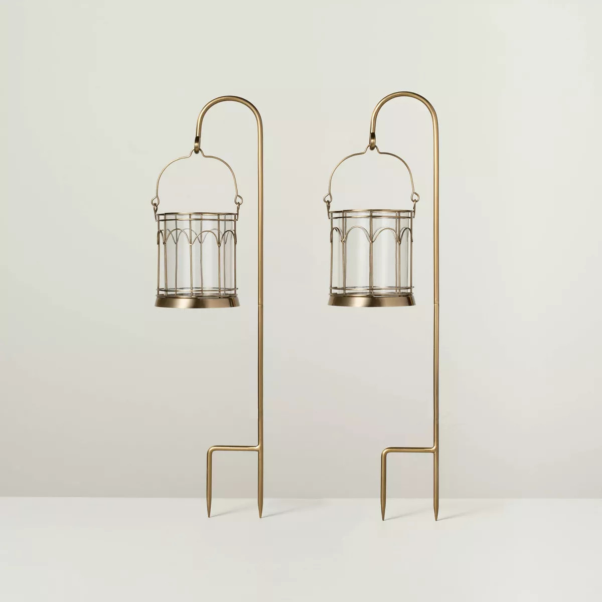 2ct Outdoor Stake Candle Lantern - Hearth & Hand™ with Magnolia | Target