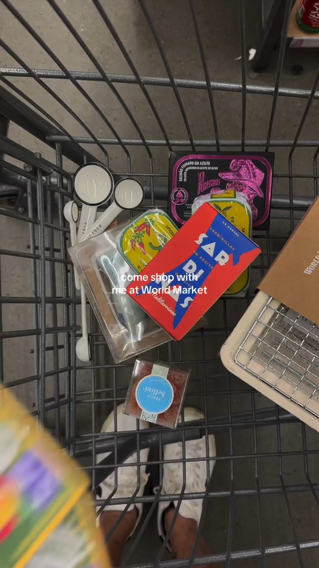 You’ve made it onto tinned fish reels 🐟 @worldmarket #tinnedfish #shopwithme #worldmarket