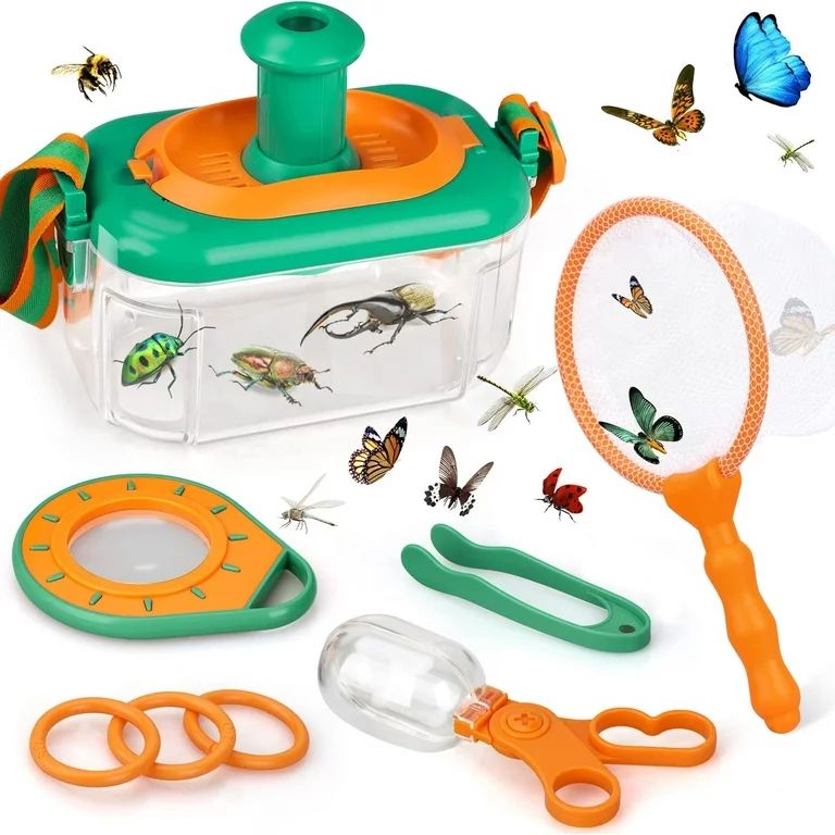 TOY Life Bug Catcher Kit for Kids - Bug Catching Kit with Butterfly Net, Critter Keeper, Magnifyi... | Walmart (US)