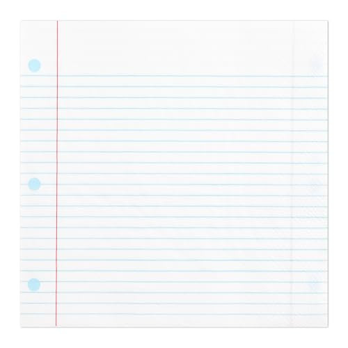 100Pcs Back to School Party Napkins First Day of School Disposable Paper Napkins 6.5”Notebook L... | Amazon (US)