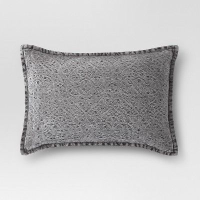 Gray Stonewashed Lumbar Pillow - Threshold™ | Target
