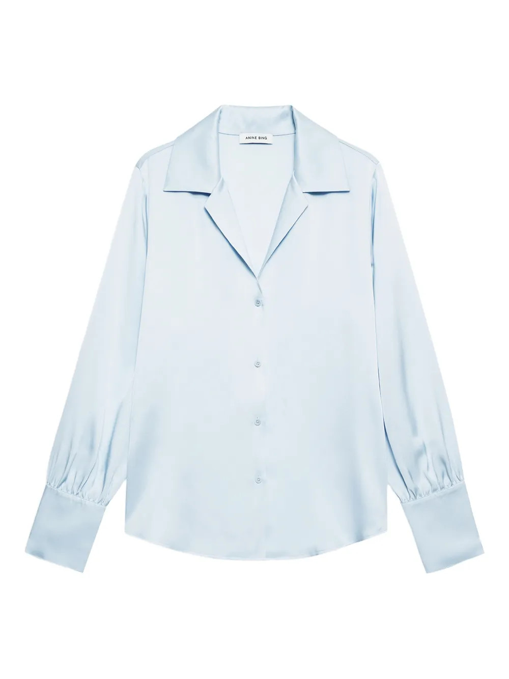 ANINE BING Bethany Button Shirt | Blue | FARFETCH | Farfetch Global