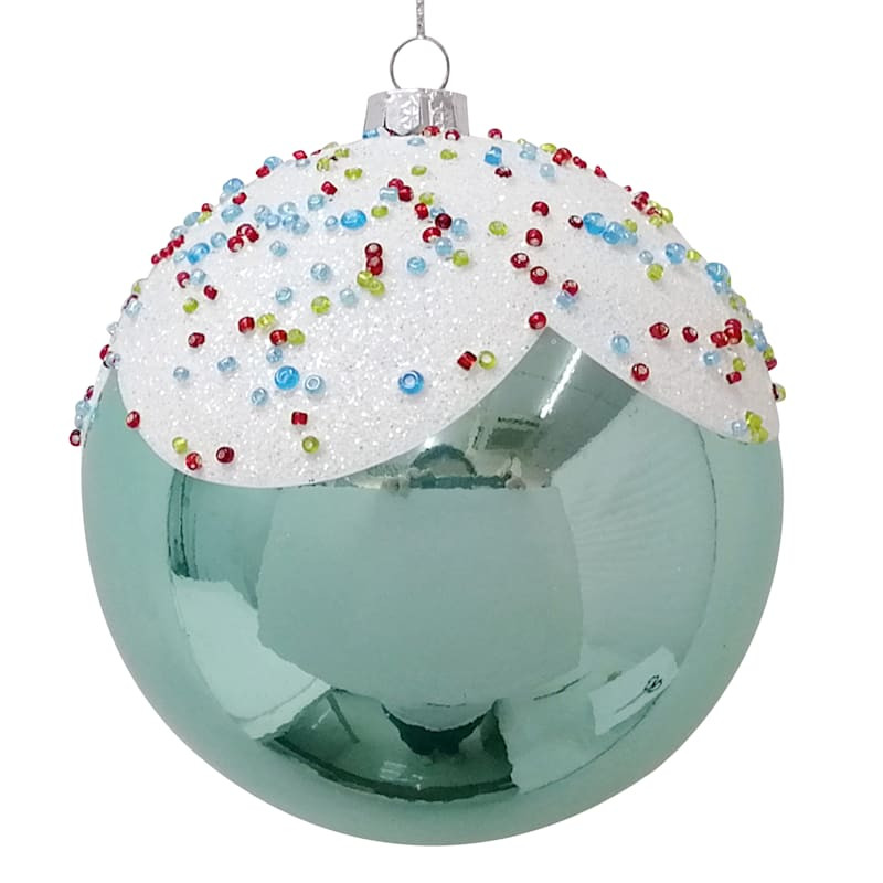 Mrs. Claus' Bakery Shatterproof Green Ice Cream Ornament, 5" | At Home