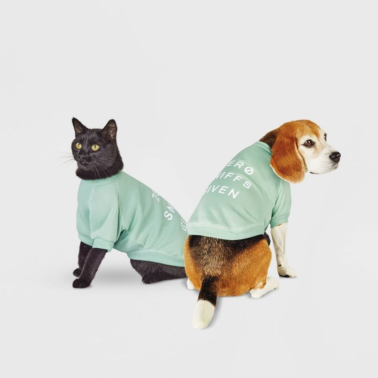 Lightweight Phrase 'Zero Sniffs Given' Dog and Cat Sweatshirt - Boots & Barkley™ | Target