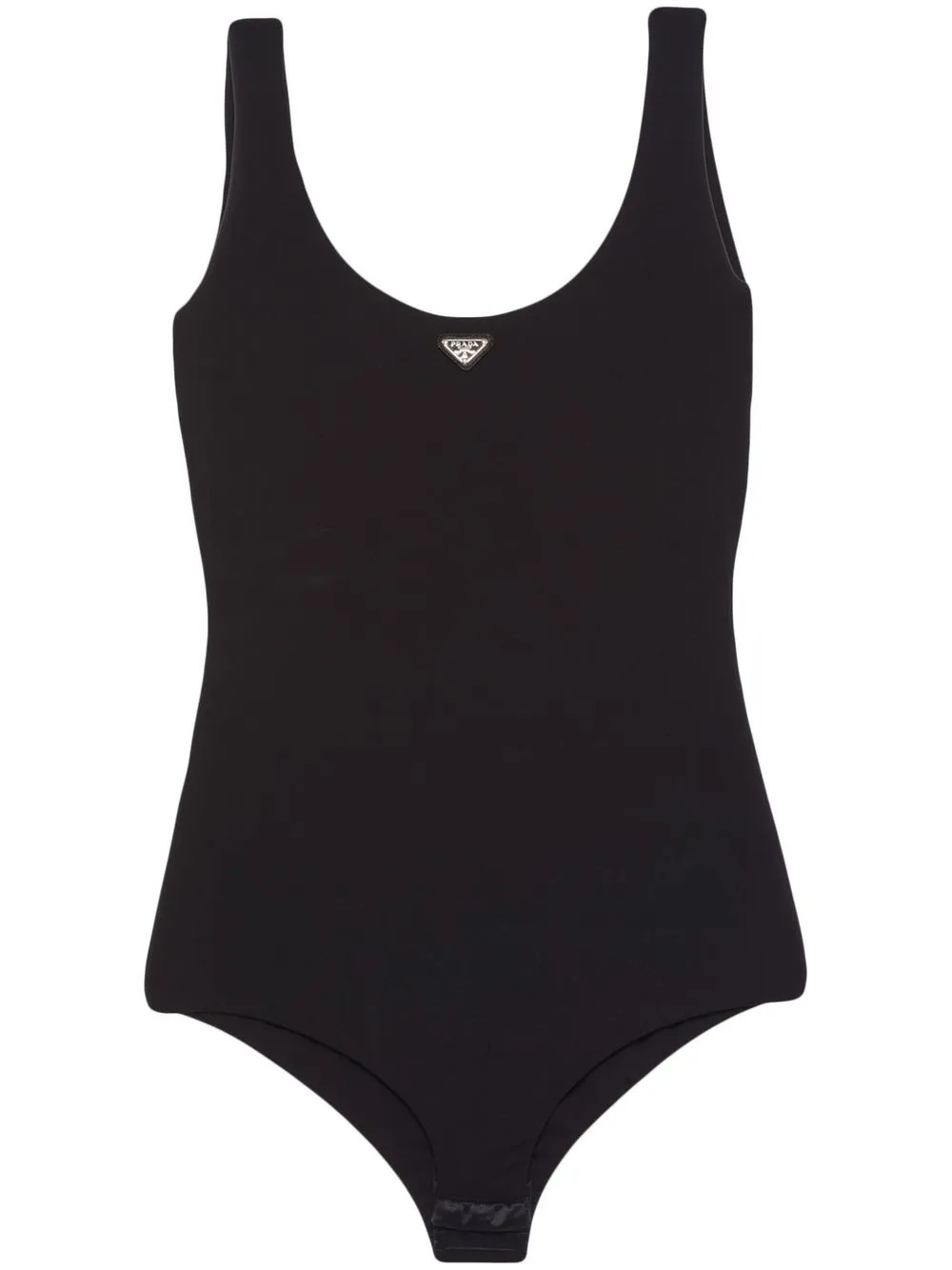 Prada triangle-logo Bodysuit | Black | FARFETCH BR | Farfetch (BR)
