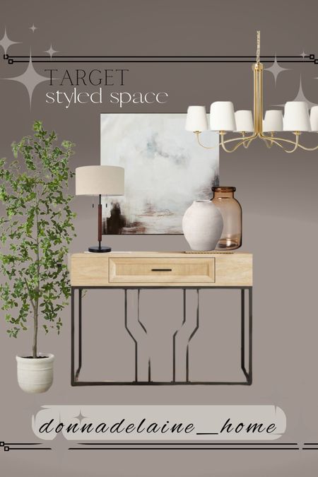 New console at Target: a fabulous price for this modern and pretty console table. Right now it’s $99!
It’s a smaller size, perfect for a smaller entryway, hallway, office space
Budget friendly furniture   
Target finds 

#LTKhome