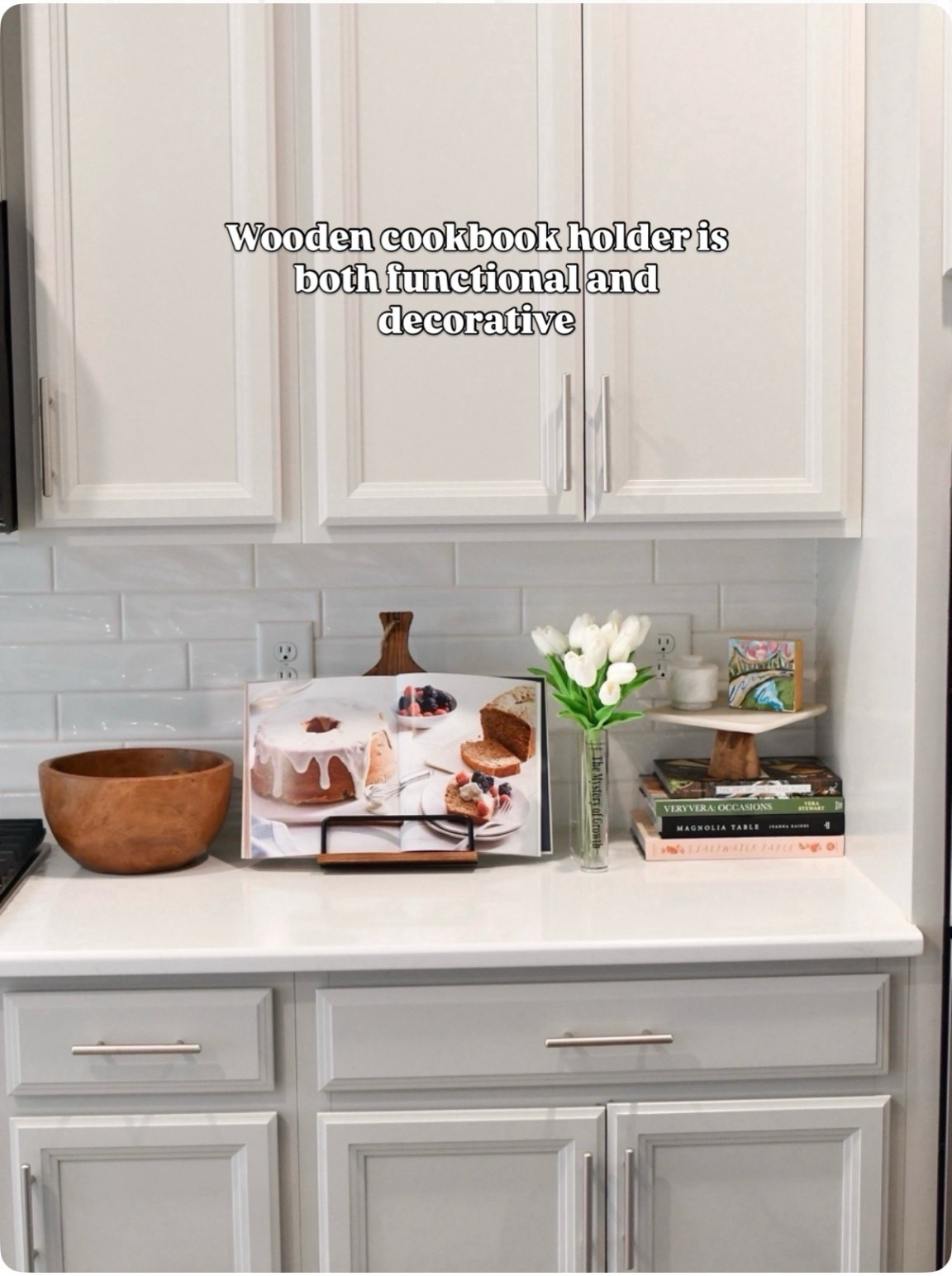 Wooden cookbook holder / kitchen decor 



#LTKhome