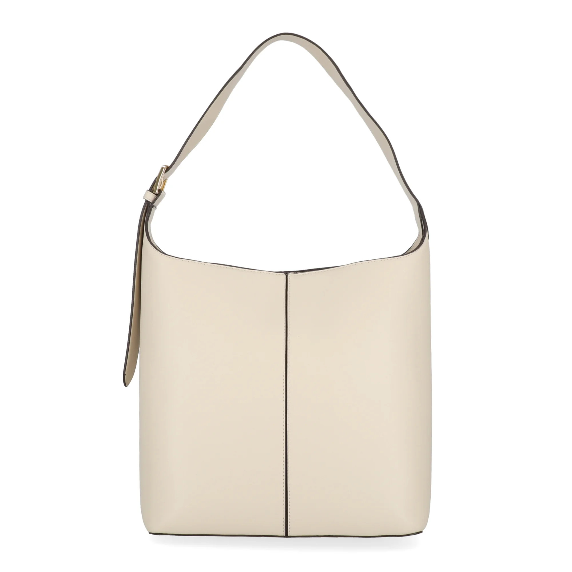 Time and Tru Women's Shively Bucket Handbag, Solid Beige | Walmart (US)