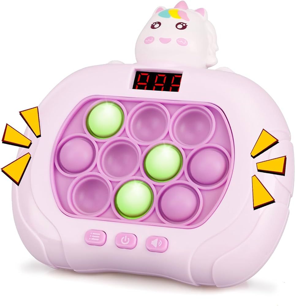 Fast Push Game Pop Fidget Toys for Kids, Fast Push Bubble Game, Handheld Puzzle Game Sensory Toys... | Amazon (US)