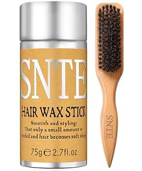 Slick Back Hair Brush, Hair Wax Stick Set - Boar Bristle Brush for Fine to Medium Hairs - Smooth ... | Amazon (US)