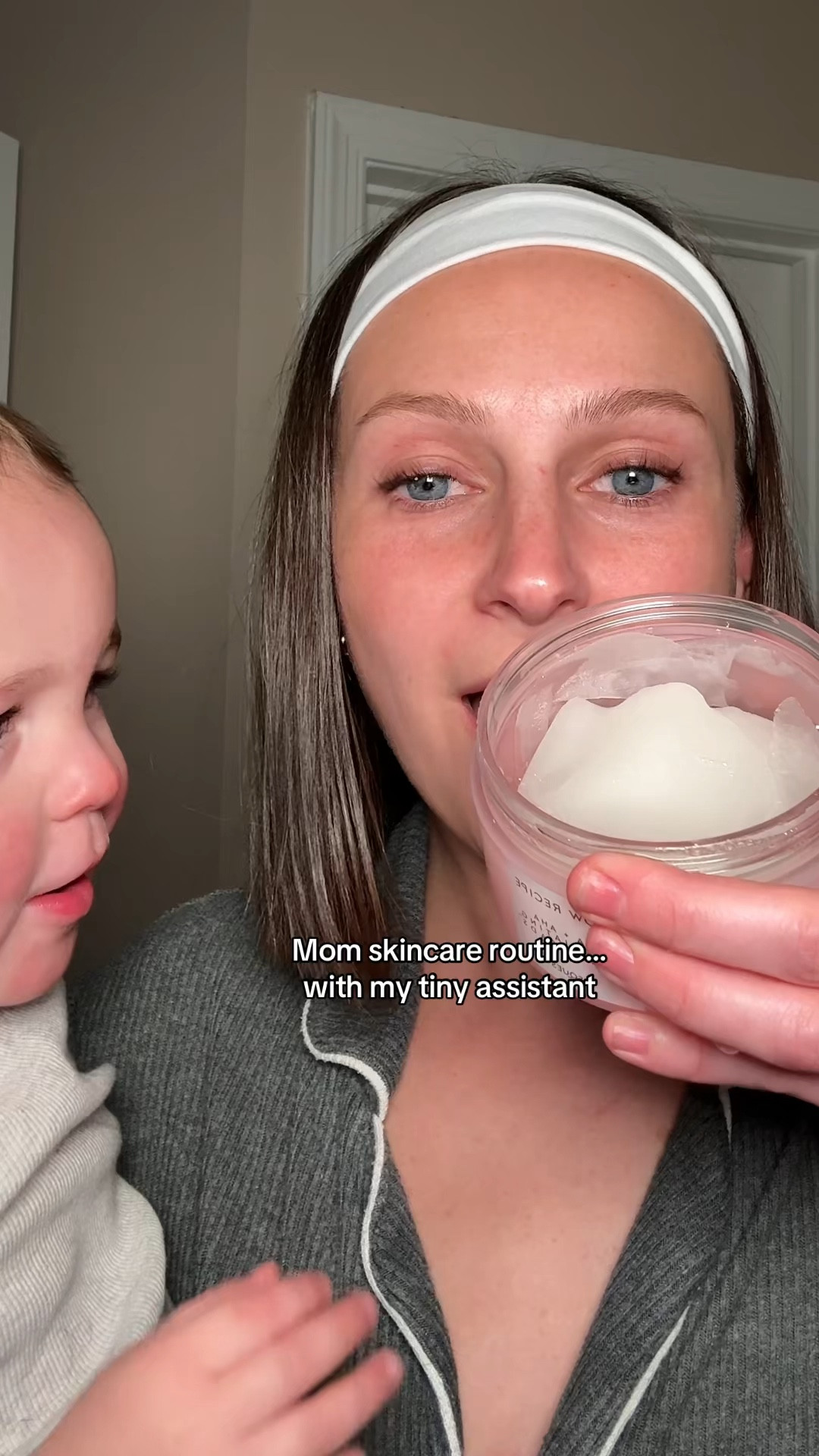 Mom skincare routine… with my tiny assistant :)🫶🏻🫧🧼🧴💘

#LTKSpringSale #LTKBeauty #LTKmomlife