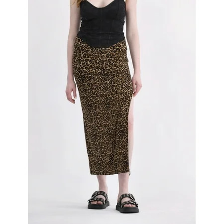 No Boundaries Knit Maxi Skirt, Women's | Walmart (US)