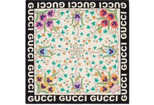 Floral print silk scarf | Gucci (US)