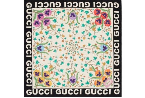 Floral print silk scarf | Gucci (US)