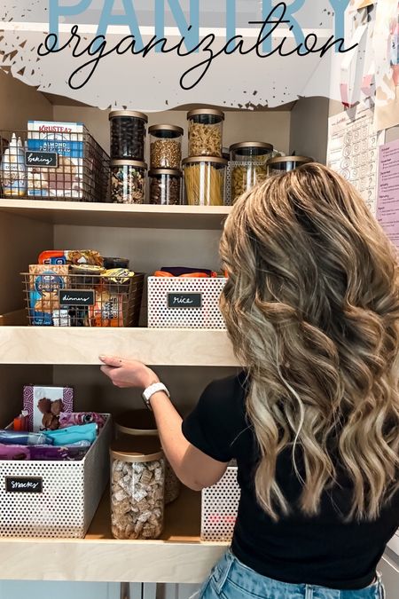 Pantry Organization ✨

Sharing the pantry clutter is a humbling experience 😂🫣🥴 but guys. Opening the pantry is now a dopamine rush lolz

I originally had food stored in a bunch of clear containers, thinking it would instantly make life more organized. But my pantry isn’t skinny, long shelves where I can artfully display my rows and roses of clear containers. Enter: the year of the bins 🤌🏻 it’s suuuuuch a better use of our space and it looks way less cluttered. Did I just upgrade our lives?! Because I think so 😉

All the things are linked on LTK and in Stories! 

#LTKhome