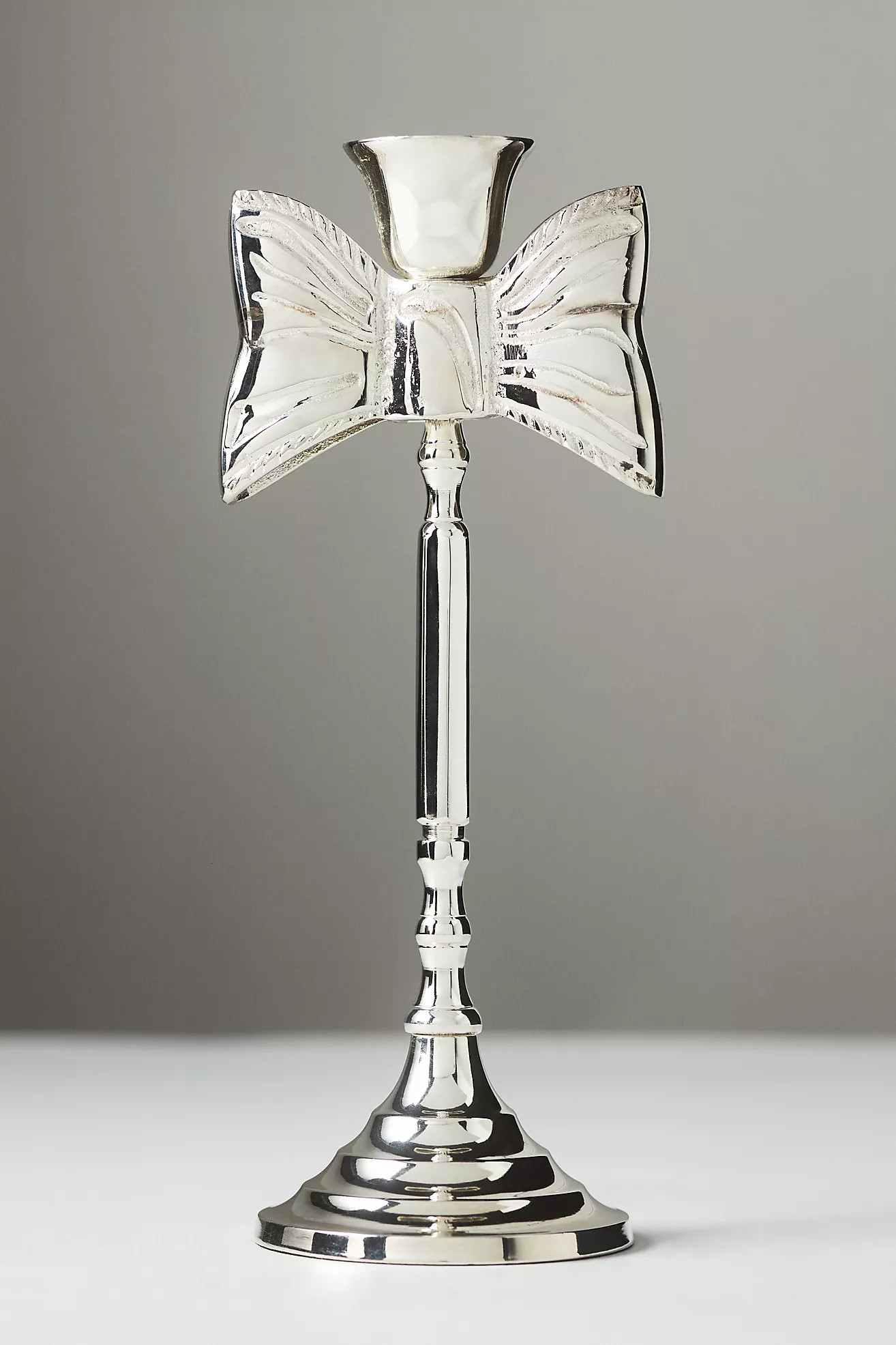 Silver Bow Candle Holder | Anthropologie (US)