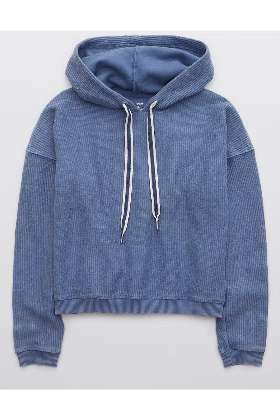 Aerie New Love Corded Hoodie Women's Somber Navy XXS | American Eagle Outfitters (US & CA)