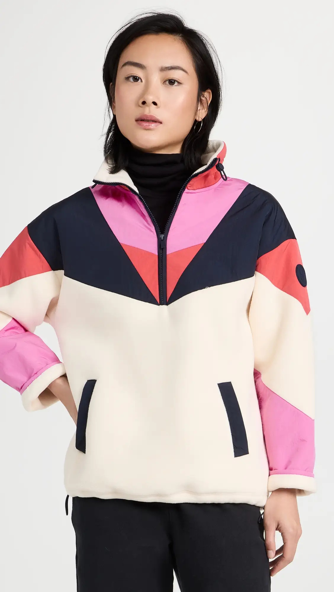 Sweaty Betty Retrogade Colour Block Half Zip Sweatshirt | Shopbop | Shopbop