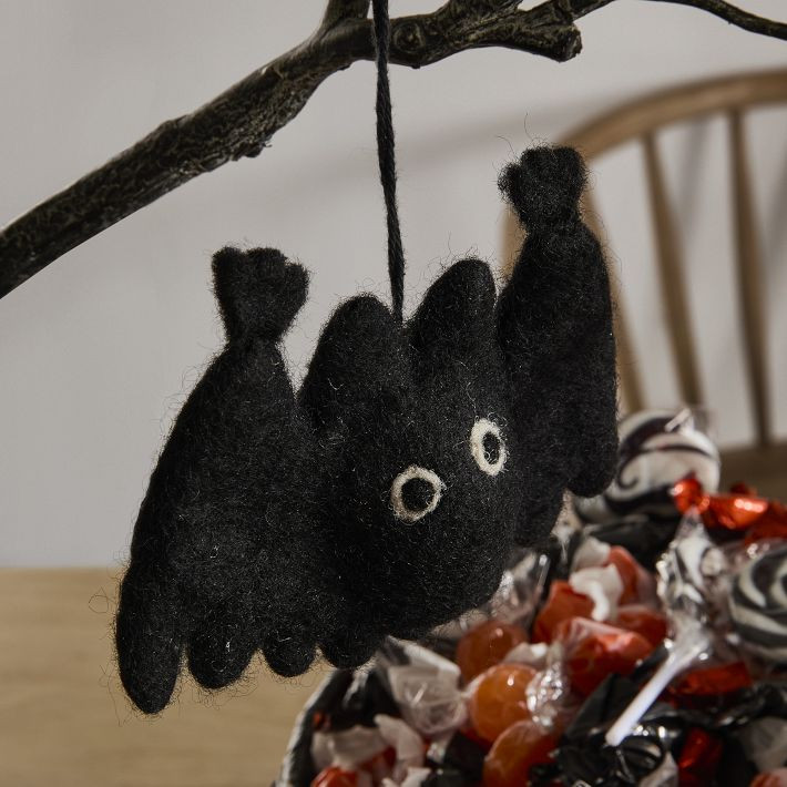 Ed Emberley Felt Bat Ornaments (Set of 6) | West Elm (US)
