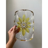 Yellow Flower Glass Tray | Etsy (US)