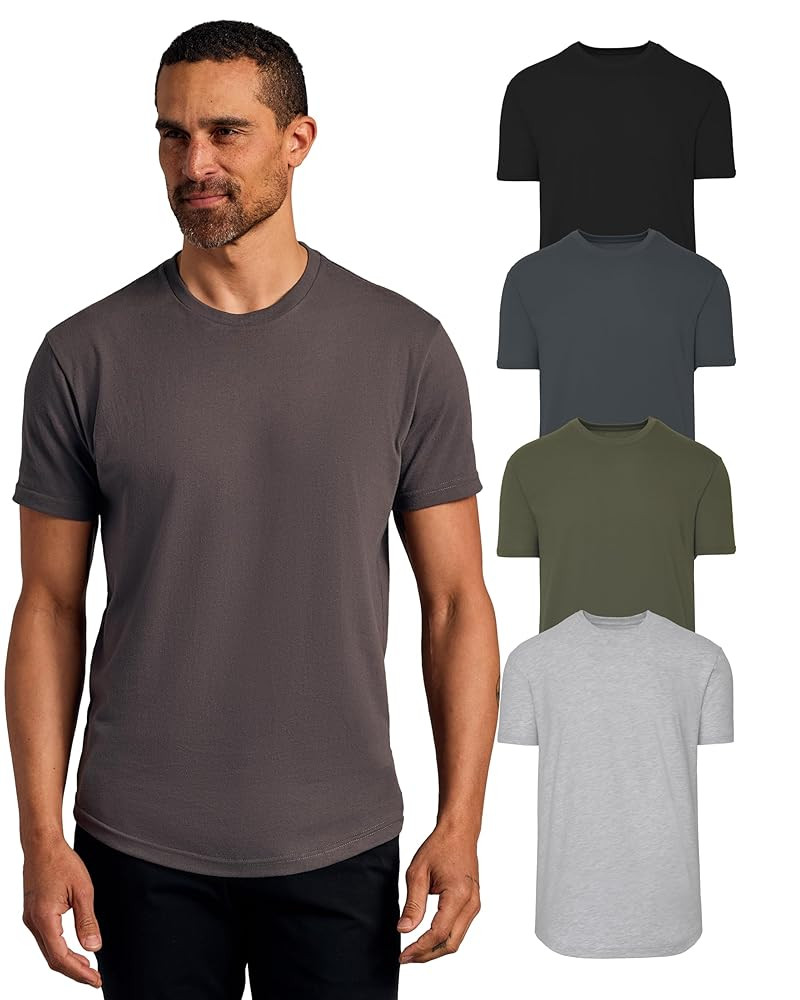 True Classic Mens T-Shirts – Curved Hem Tee Mens, Hipster Shirts for Men, Long Tail T Shirts fo... | Amazon (US)