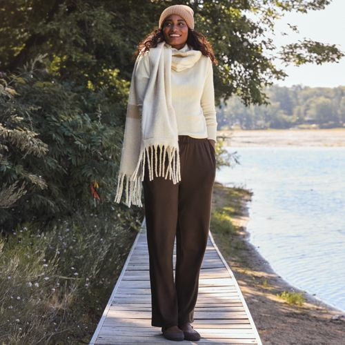 Plus Size Sport Knit High Rise Pants - Lands' End - Red - 3X | Lands' End (US)