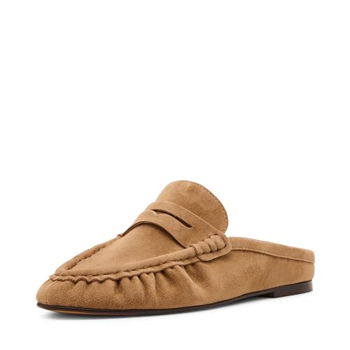 Steve Madden Women's Rafe Loafer, Taupe Suede, 11 | Amazon (US)