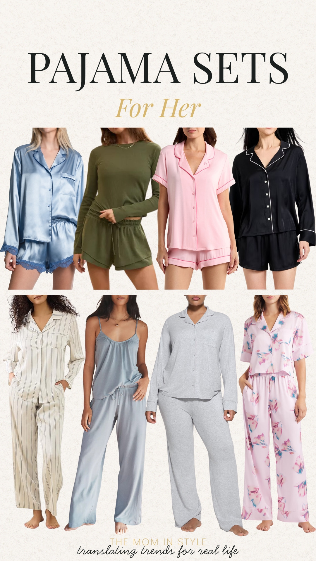 Pajama sets for her, pj sets, loungewear, satin pjs, skims, themominstyle

#LTKootd #LTKSeasonal #LTKselfcare