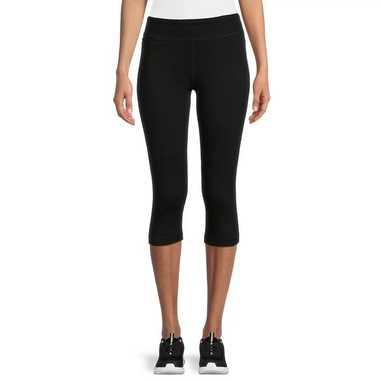Athletic Works Women's Mid Rise Slim-Leg Capri Leggings, Sizes S-XXL | Walmart (US)