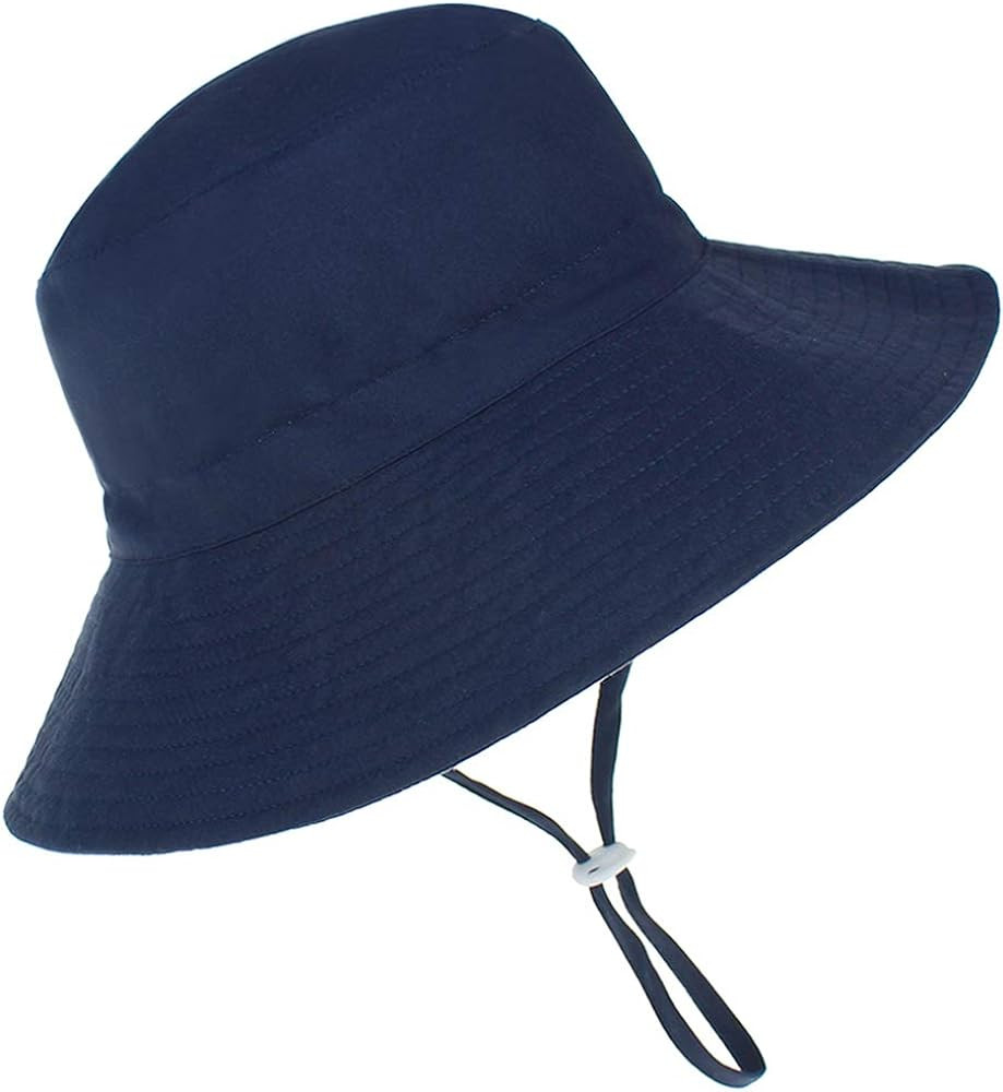 Durio Beach Baby Sun Hat UPF 50+ Sun Protection Wide Brim Summer Baby Boy Bucket Hats Cute Toddler S | Amazon (US)