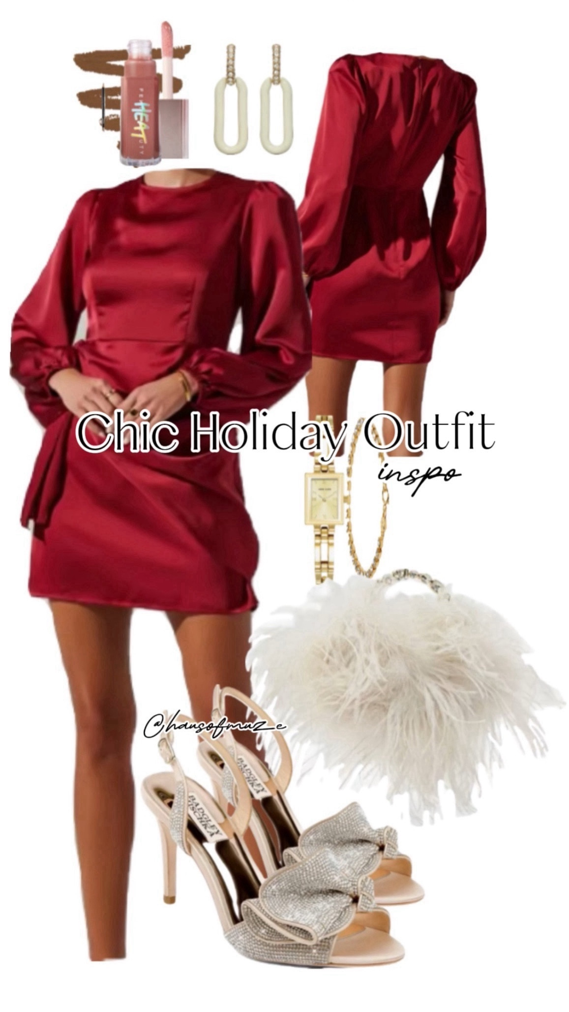 A chic yet subtly bold holiday look. All sale items + under $100 ! 🎄♥️ 

Red holiday party dress
Red Christmas dress 
Classy party dress style
Holiday party bag 
Gold jewelry accessories
Statement earrings
Evening bag 
Chic outfit ideas

The bag and dress images below won’t update but the links are accurate :)


#LTKfindsunder100 #LTKstyletip #LTKHoliday