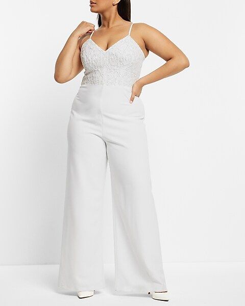 Bridal Sequin Embellished Jumpsuit | Express