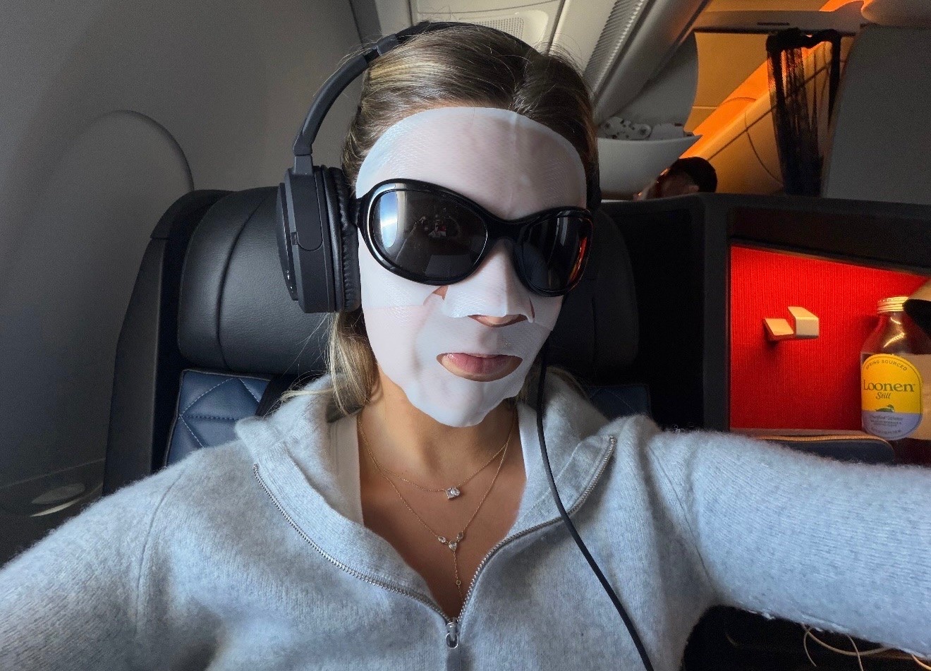 Face mask on the plane ✈️

#LTKBeauty #LTKTravel