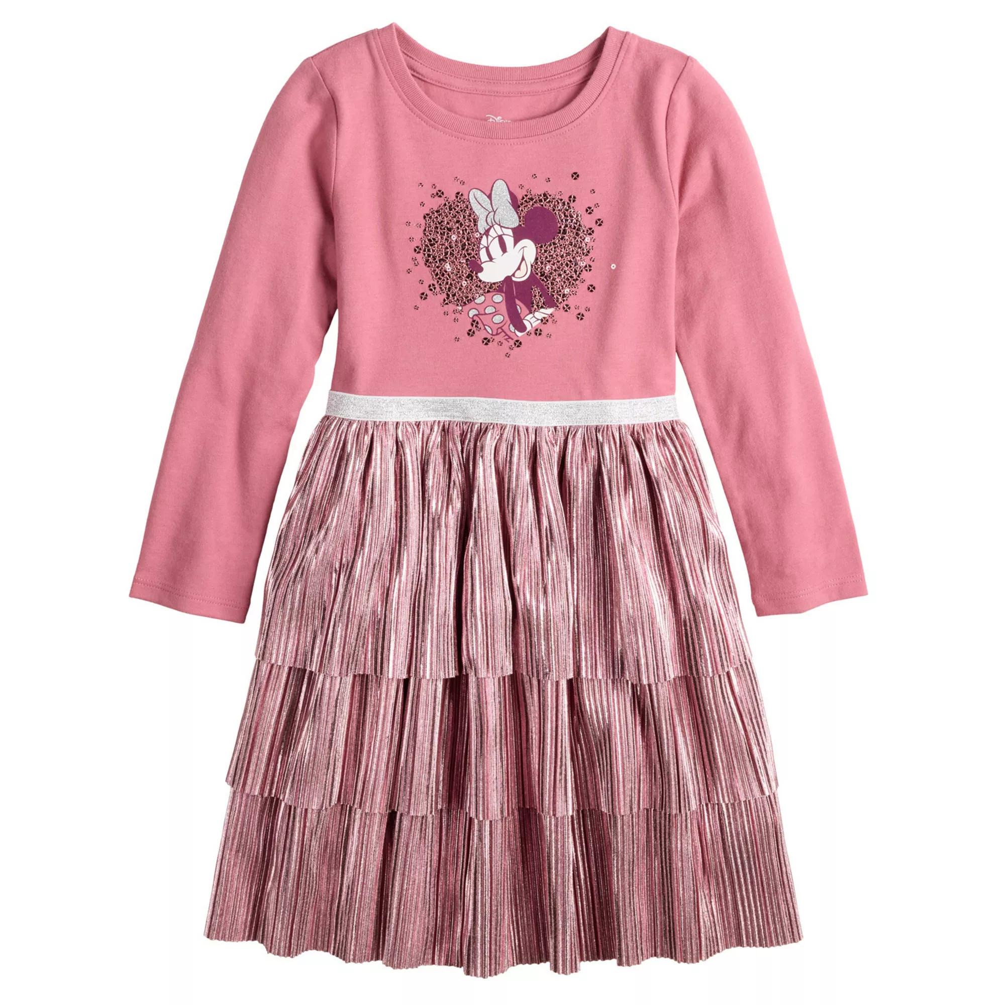 Baby & Toddler Girl Jumping Beans® Disney's Minnie Mouse Metallic Tiered Tutu Dress | Kohl's