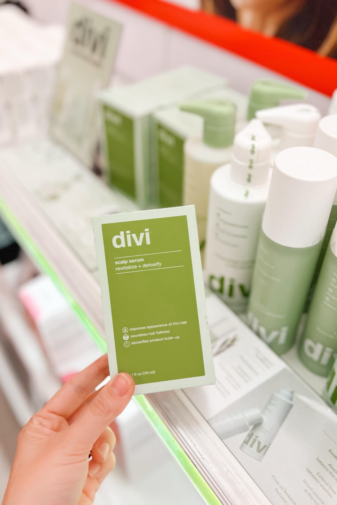 Did you know @diviofficial is now at Target x Ulta!? 💚 Have you tried any of their products, what did you think? I brought a few home with me to help with postpartum hair loss so will report back what I think! 🤞🏻#divi

#diviattarget #diviofficial #divihair #daniaustin @daniaustin #targetfind #targetxulta #targetmusthave #newattarget