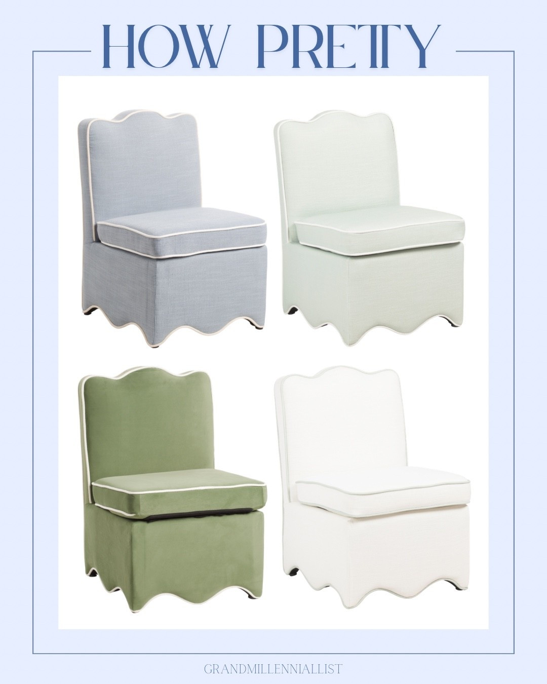 Pretty scalloped side chairs on a budget!

#LTKHome #LTKGiftGuide #LTKSaleAlert