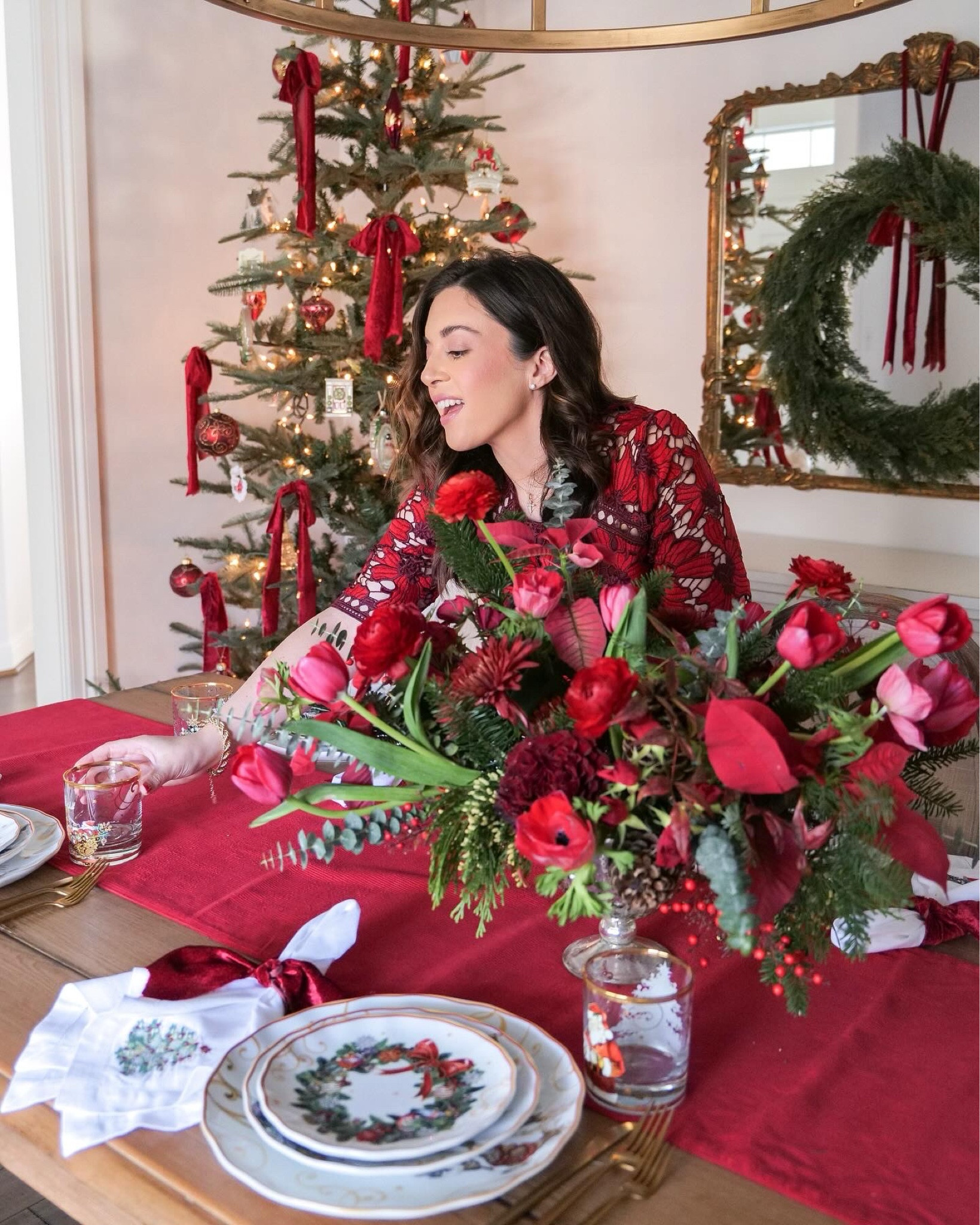 Welcome to the enchanting world of holiday tablescapes, where the clink of glasses and the warmth of family gatherings create magic that lingers long after the desserts have disappeared. Today, we're diving into the festive tradition of setting the perfect Christmas Eve table with none other than everyone's favorite Williams Sonoma, the essence of culinary elegance and home comfort. Their latest collection, inspired by the timeless poem "Twas the Night Before Christmas," brings forth an experience straight from the pages of a storybook, ensuring your dinner setting is as captivating as the anticipation of Santa’s imminent arrival.  Set the stage for a magical holiday dinner with the Twas the Night Before Christmas Collection from Williams Sonoma. This timeless holiday collection features a unique dinnerware set with the beloved poem, "Twas the Night Before Christmas". The festive design is completed with a festive red table runner and a beautiful floral arrangement. This classic holiday decor is perfect for setting the perfect holiday table.

#LTKHoliday #LTKSeasonal #LTKparties