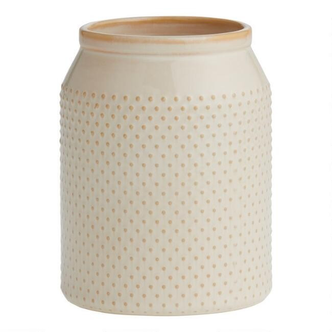 Natural Textured Ceramic Utensil Holder | World Market