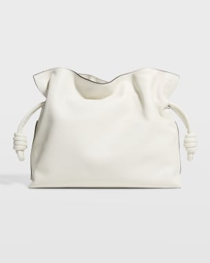 Loewe Flamenco Drawstring Knot Clutch Bag | Neiman Marcus