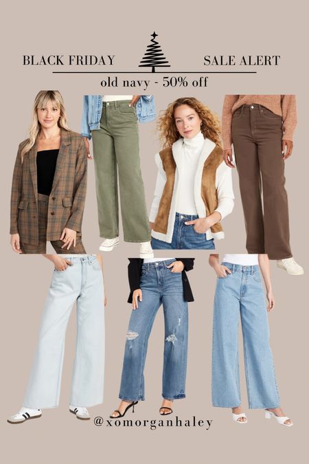 My old navy order - plus size wide leg denim and fall must have blazer and vest! Ordered 16 tall and XXL

#LTKCyberWeek #LTKfindsunder50 #LTKplussize