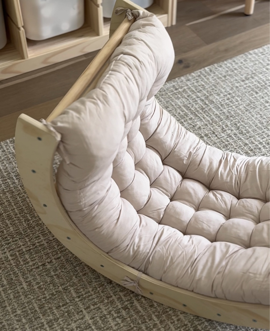 Wooden arc with cushion - playroom, neutrals 

#LTKKids #LTKStyleTip #LTKFindsUnder50