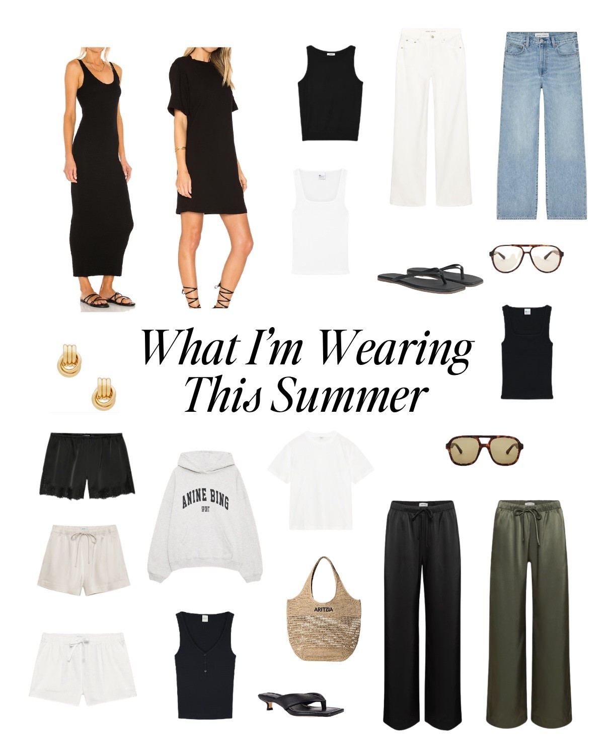 What I’m wearing in repeat this summer. Mix and match, neutrals. @Revolve @Aritzia @Anine Bing

#LTKcanada #LTKsummer