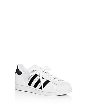 Adidas Unisex Superstar Leather Lace Up Sneakers - Big Kid | Bloomingdale's (US)