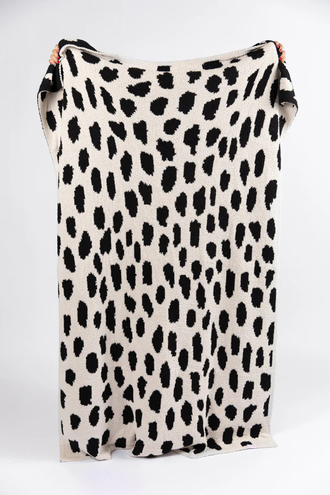 Make Me Believe Small Leopard Spotted Blanket DOORBUSTER | Pink Lily